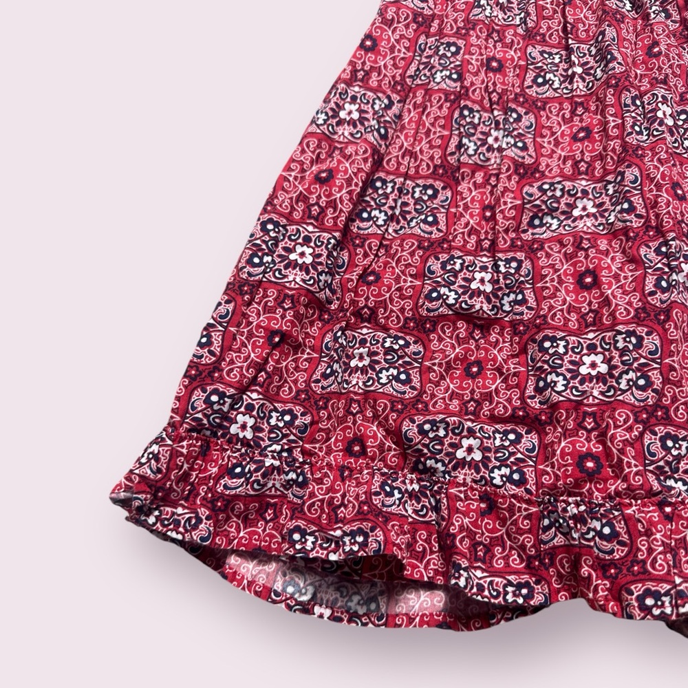 Set Of Two Toddler Girl Old Navy Fourth Of July Patriotic Plaid Paisley Dresses - Picture 2 of 12